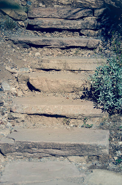 Stone staircase stock photo