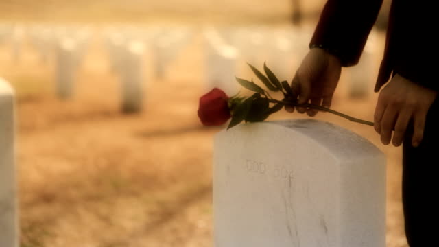 Visiting Grave Site