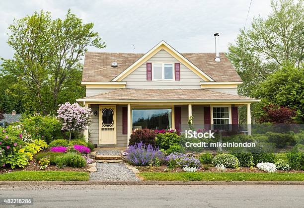 House In Baddeck Nova Scotia Stock Photo - Download Image Now - House, Springtime, Beauty