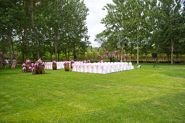 Outdoor Wedding on the grass 