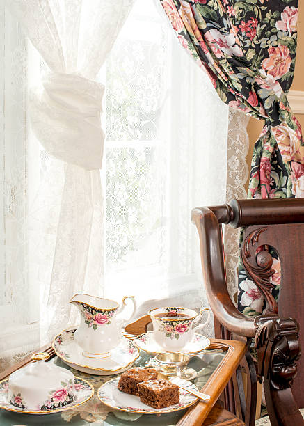 istock Afternoon tea in a vintage style room. 482227788