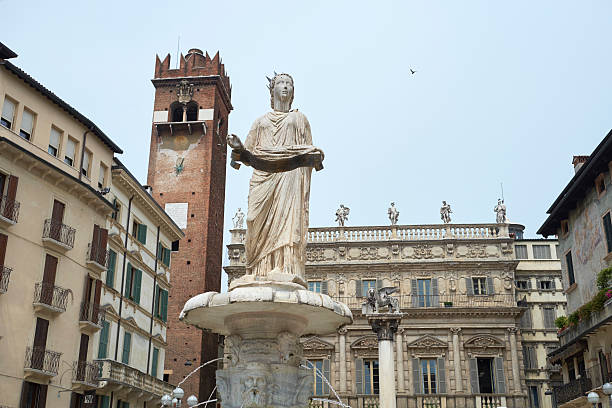 Udine, Italy. View of piazza della Liberta (square of Liberty) in Udine.