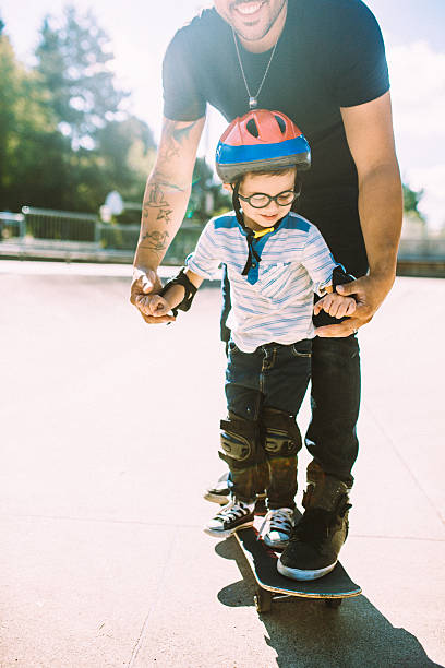 istock Father and Son at Skate Park 482234036