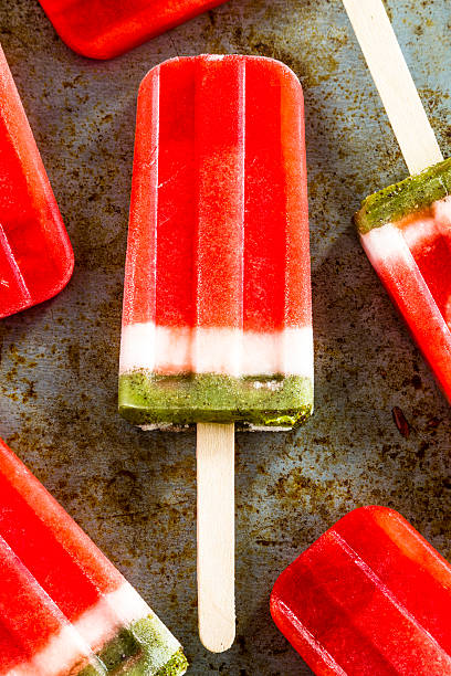 istock Frozen Watermelon and Kiwi Popsicles 482238944
