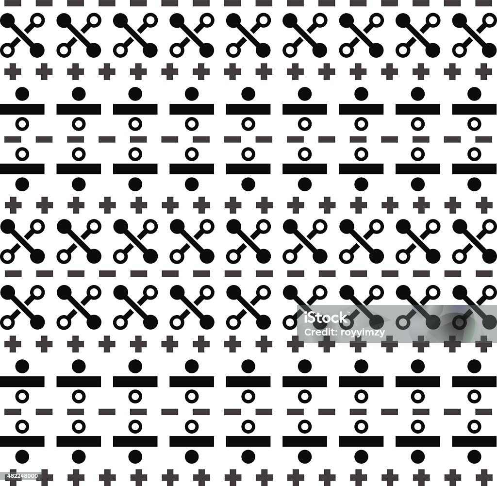 Geometric Art Pattern With Math Stock Illustration - Download Image Now ...