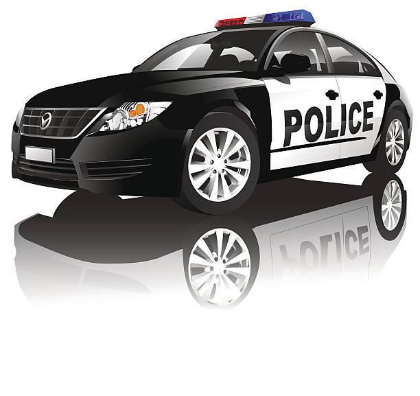 полицейская машина - полицейская машина stock illustrations