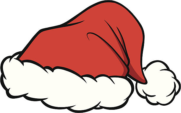 weihnachten-mütze - nikolausmütze stock-grafiken, -clipart, -cartoons und -symbole