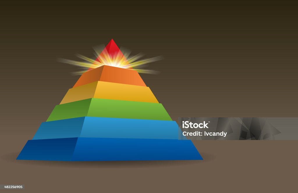 La pyramide tableau - clipart vectoriel de Calque libre de droits
