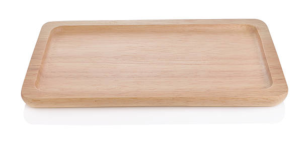 istock wooden tray on white 482257982