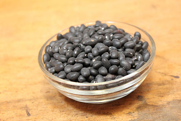 Black beans stock photo