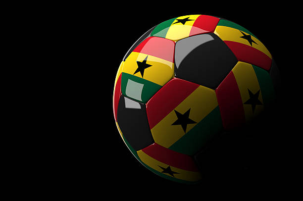 istock Ghana soccer ball on dark background 482272081