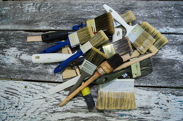 istock Heap of paintbrushes 482272424
