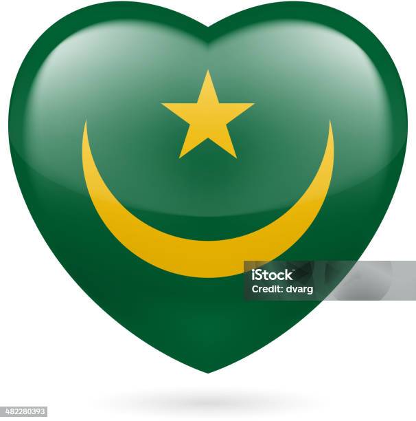 Herzsymbol Von Mauretanien Stock Vektor Art und mehr Bilder von Abzeichen - Abzeichen, Afrika, Autorität