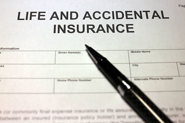 istock Life and Accidental Insurance Paperwork 482280556
