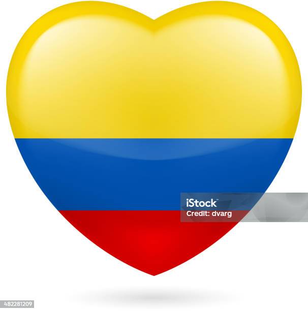 Herzsymbol Von Kolumbien Stock Vektor Art und mehr Bilder von Berühren - Berühren, Bunt - Farbton, Emblem