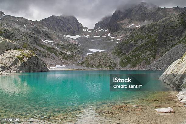 White Lake Stock Photo - Download Image Now - Argentiere, Chamonix, Cloud - Sky