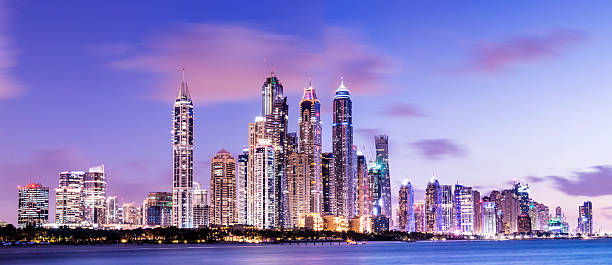 istock Dubai Marina Skyline at Twilight United Arab Emirates 482281450