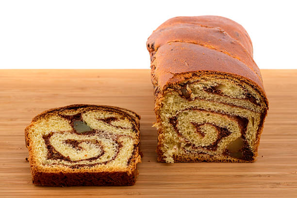 istock Traditional sponge cake for Easter or Christmas on wooden table 482287705