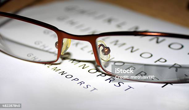 Problems With Vision When We Reading Stock Photo - Download Image Now - 2015, Adult, Astigmatism