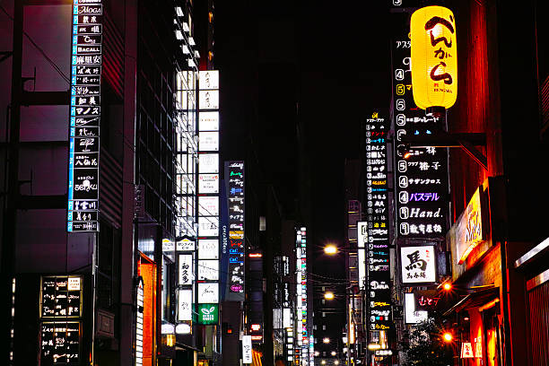 Neon of downtown Ginza