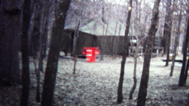 (8mm Vintage) 1974 Secret Government Base Tent Camps
