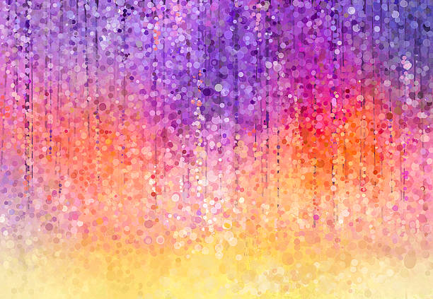 ilustrações, clipart, desenhos animados e ícones de primavera flores roxas wisteria.watercolor pintura - blurred motion textured effect backgrounds abstract