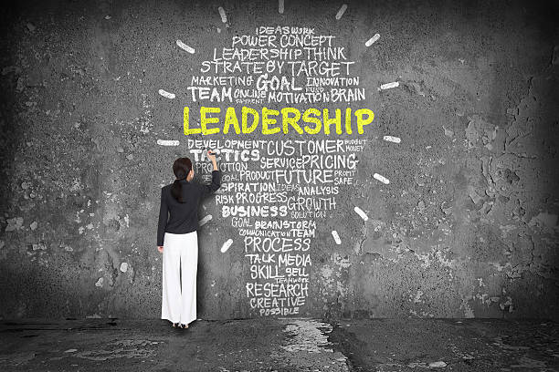 istock Business concept with leadership words drawing a light bulb 482302758