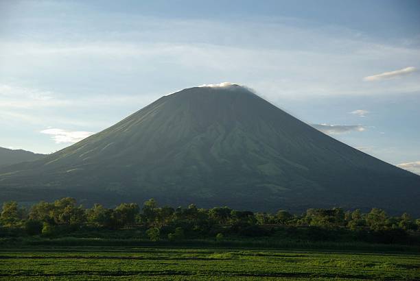 Volcano in Honduras stock photo