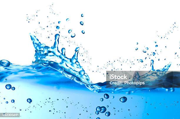 Water And Air Bubbles Stock Photo - Download Image Now - Bright, Close-up, Color Image