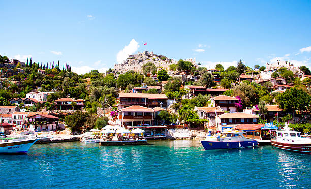 istock ancient village (Kaleköy) and sea 482306750