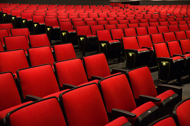 istock Red Chairs in movie theater 482307375