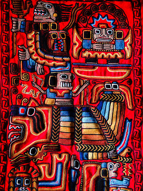 istock Carpet woven by the Uros 482307713