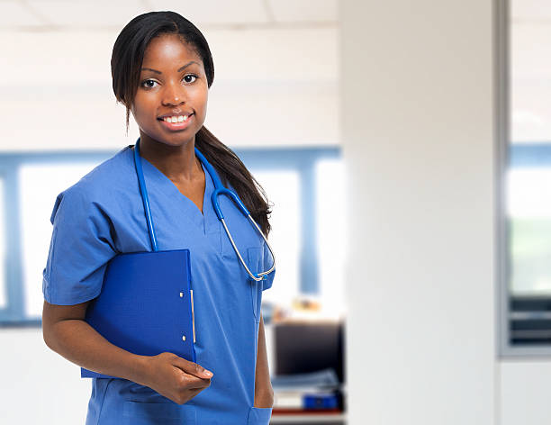 istock Portrait of a black nurse 482307939