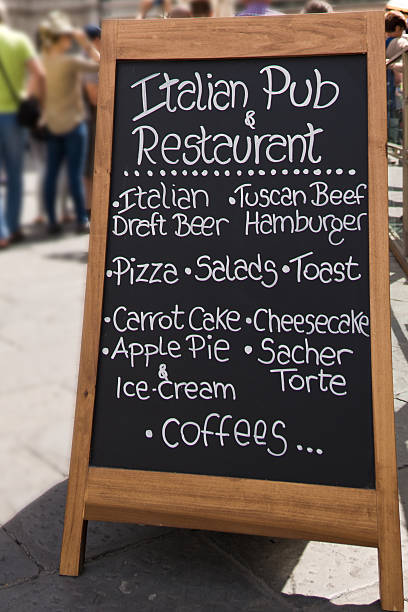 istock menu restaurant in Florence , Italy 482310428