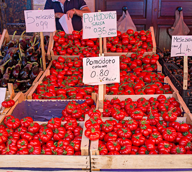 istock Fresh ripe organic tomatoes from Corleone, Italy. 482329936