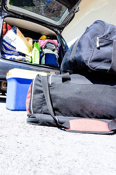 istock Family vehicle packed 482330400