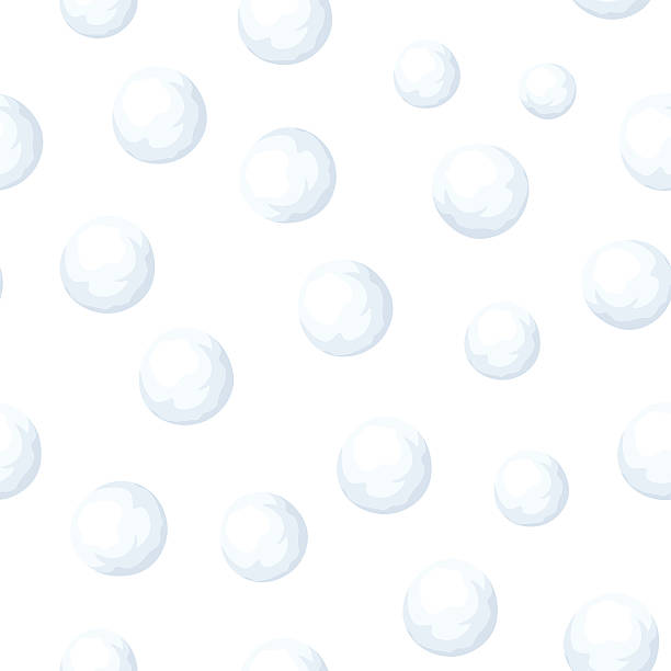 Seamless background with snowballs. Vector illustration. Vector seamless background with snowballs on white. snowball stock illustrations