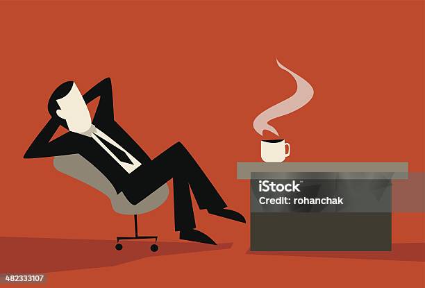 Coffee Break Stock Illustration - Download Image Now - Effortless, Anxiety, Business