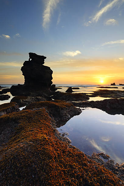 istock Beautiful sunset at Melasti beach in bali 482333532
