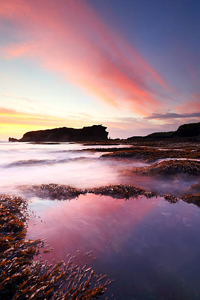 istock Beautiful sunset at Melasti beach in bali 482333542