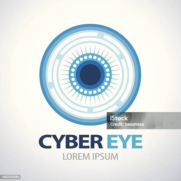 Cyber Eye Symbol Icon Stock Illustration - Download Image Now - Icon Symbol, Iris - Eye, Abstract