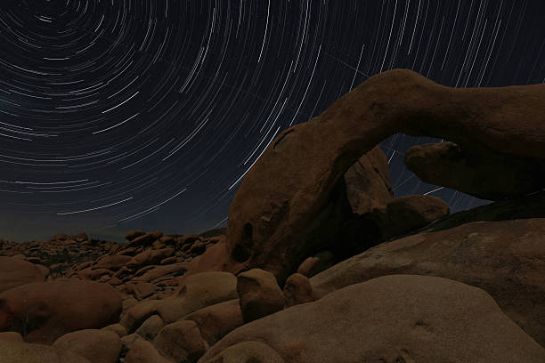 istock Arch Star Trails in Joshua Tree National Park 482334717