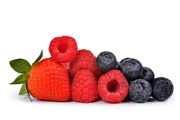 istock Strawberry with blueberries and raspberries 482337244