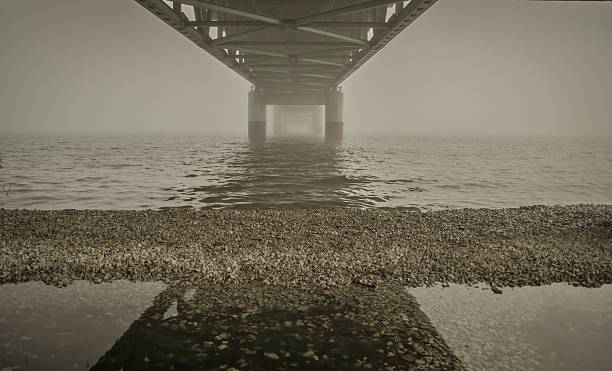 istock Fog Rolls In Under The Mackinaw Bridge 482337922
