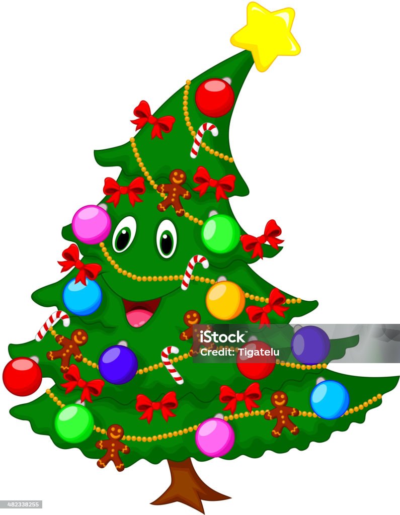 Vetores de Personagem De Desenho De Árvore De Natal e mais imagens de Bola  de Árvore de Natal - Bola de Árvore de Natal, Decoração, Decoração de Natal  - iStock