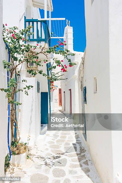 Beautiful Mykonos Old Town Stock Photo - Download Image Now - Greece, Mykonos, Greek Islands