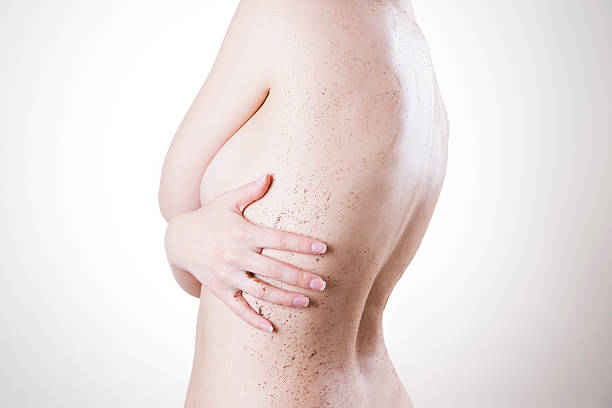 istock Body care, skin peeling back 482342704