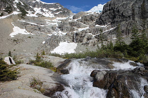 istock Camping in a tent under a glacier 482343212