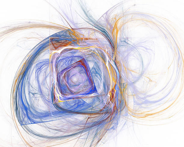 istock Abstract fractal design Square on white. Pencil drawing. 482346584