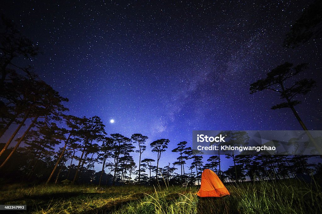 The Milky Way Wide field long exposure photo of the Milky Way. Astronomy Stock Photo